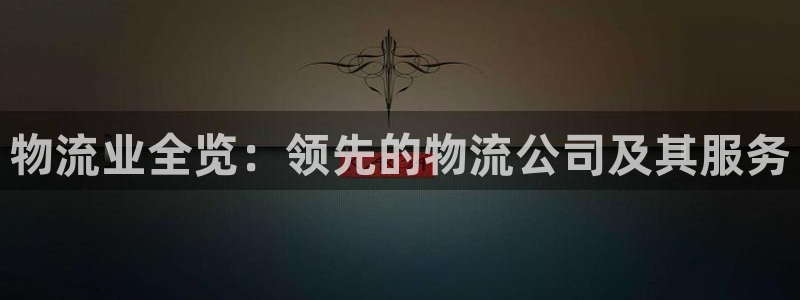 28圈登录流程：物流业全览：领先的物