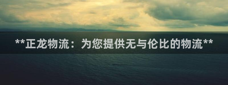 28圈h5链接：**正龙物流：为您提