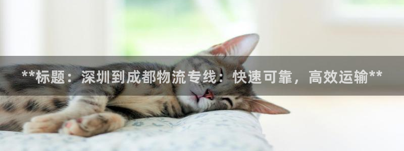 28圈龙虎：**标题：深圳到成都物流