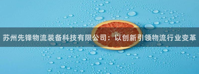 28圈大神预测：苏州先锋物流装备科技